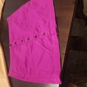 Khakis by GAP fuschia mini skirt SZ14